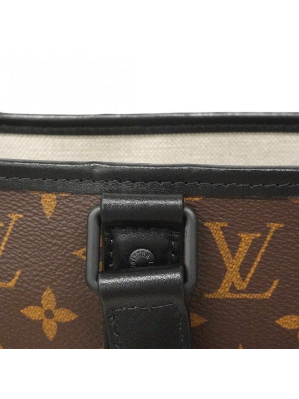 Louis Vuitton Tote Monogram Macassar Weekend PM Brown Noir 2-Way - Picture 8 of 10